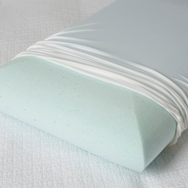 Comfortech Gel Infused Memory Foam Pillow Medium Height & Firm Tontine