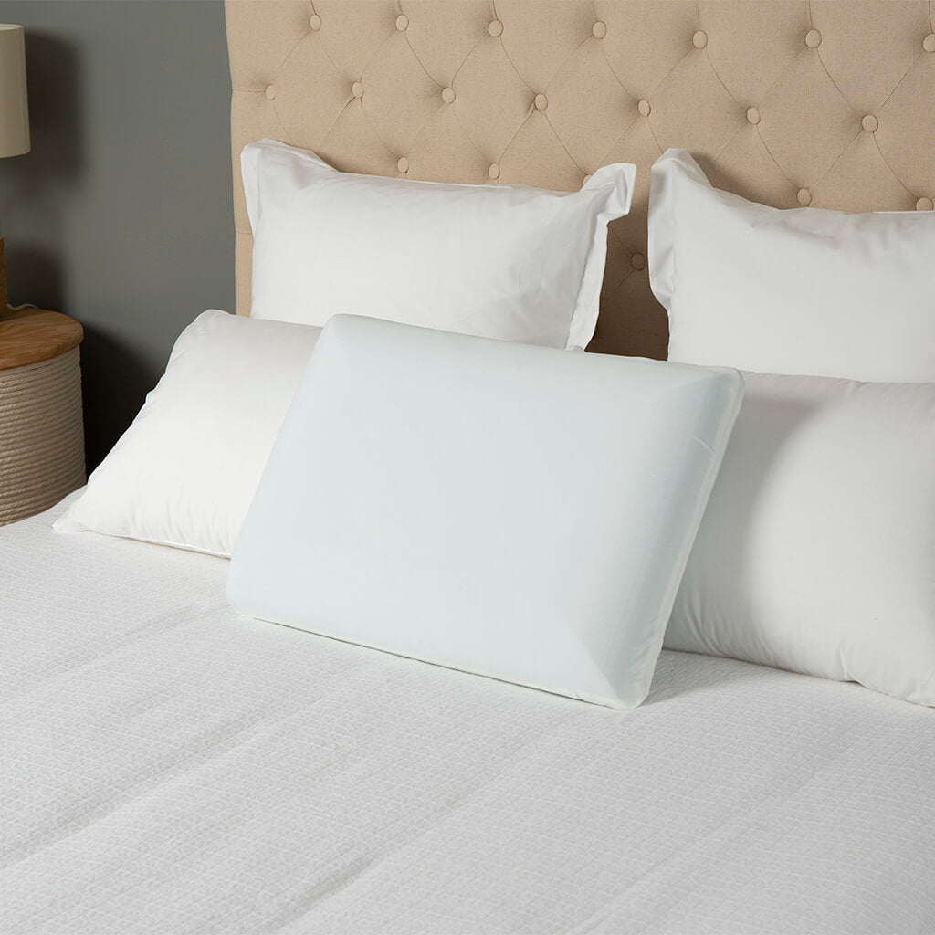 Comfortech Gel Infused Memory Foam Pillow - Medium Height &amp; Firm