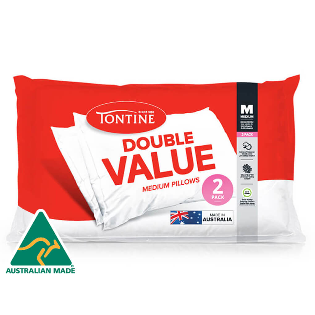 Double Value Pillow 2 Pack - Medium