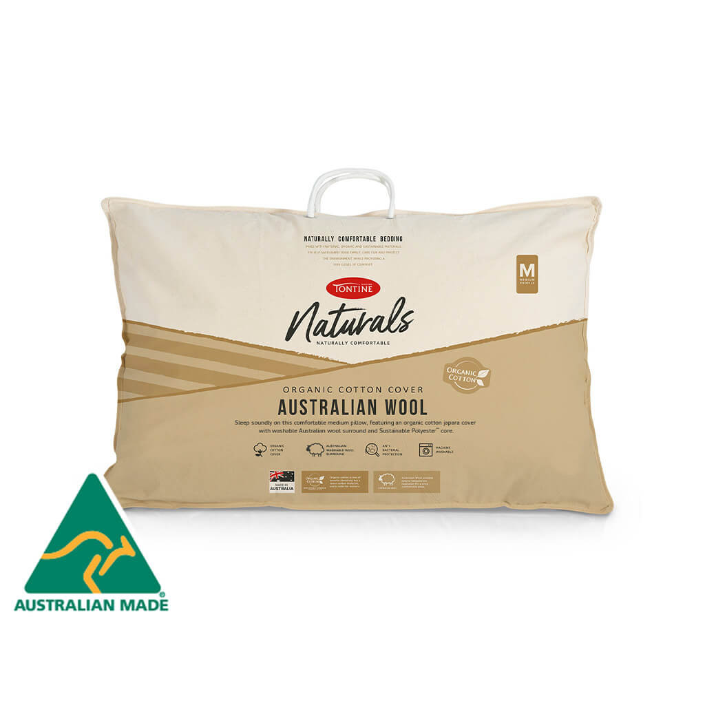 Tontine Naturals Wool Surround Medium Pillow
