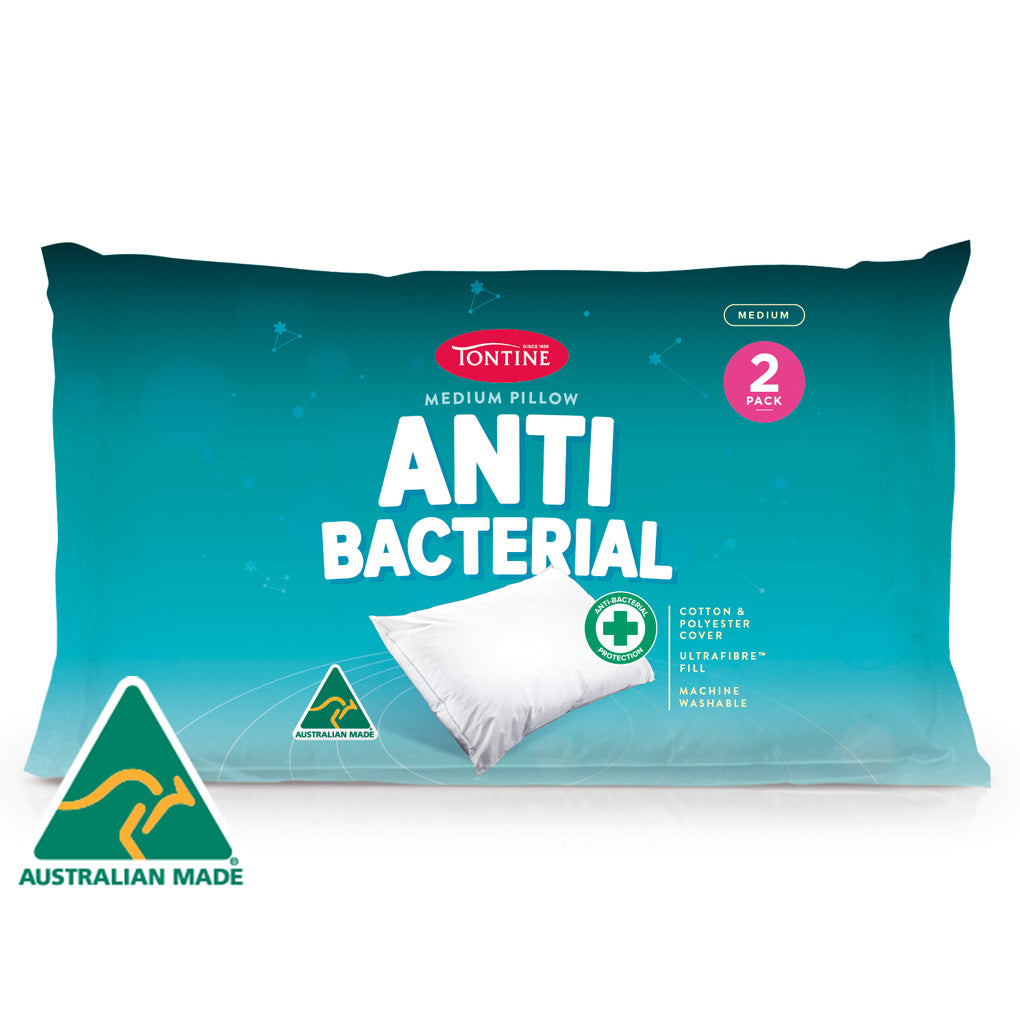 Anti Bacterial 2 Pack Pillow