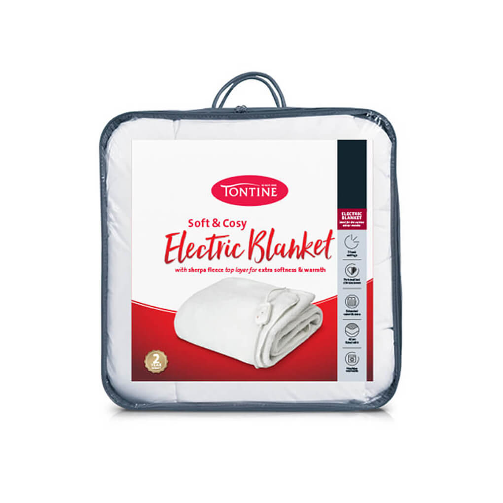 Soft &amp; Cosy Sherpa Fleece Electric Blanket