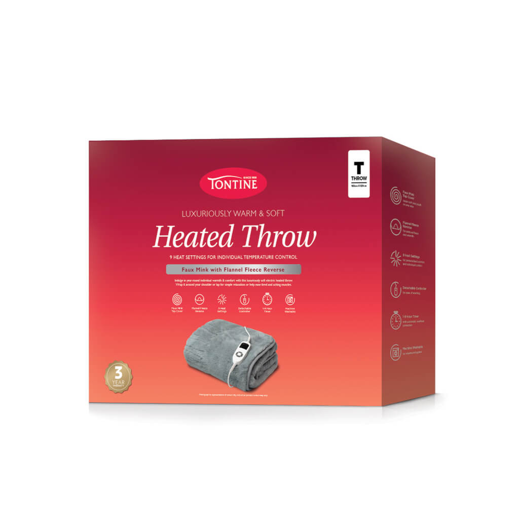 Tontine Luxuriously Warm &amp; Soft Heated Throw